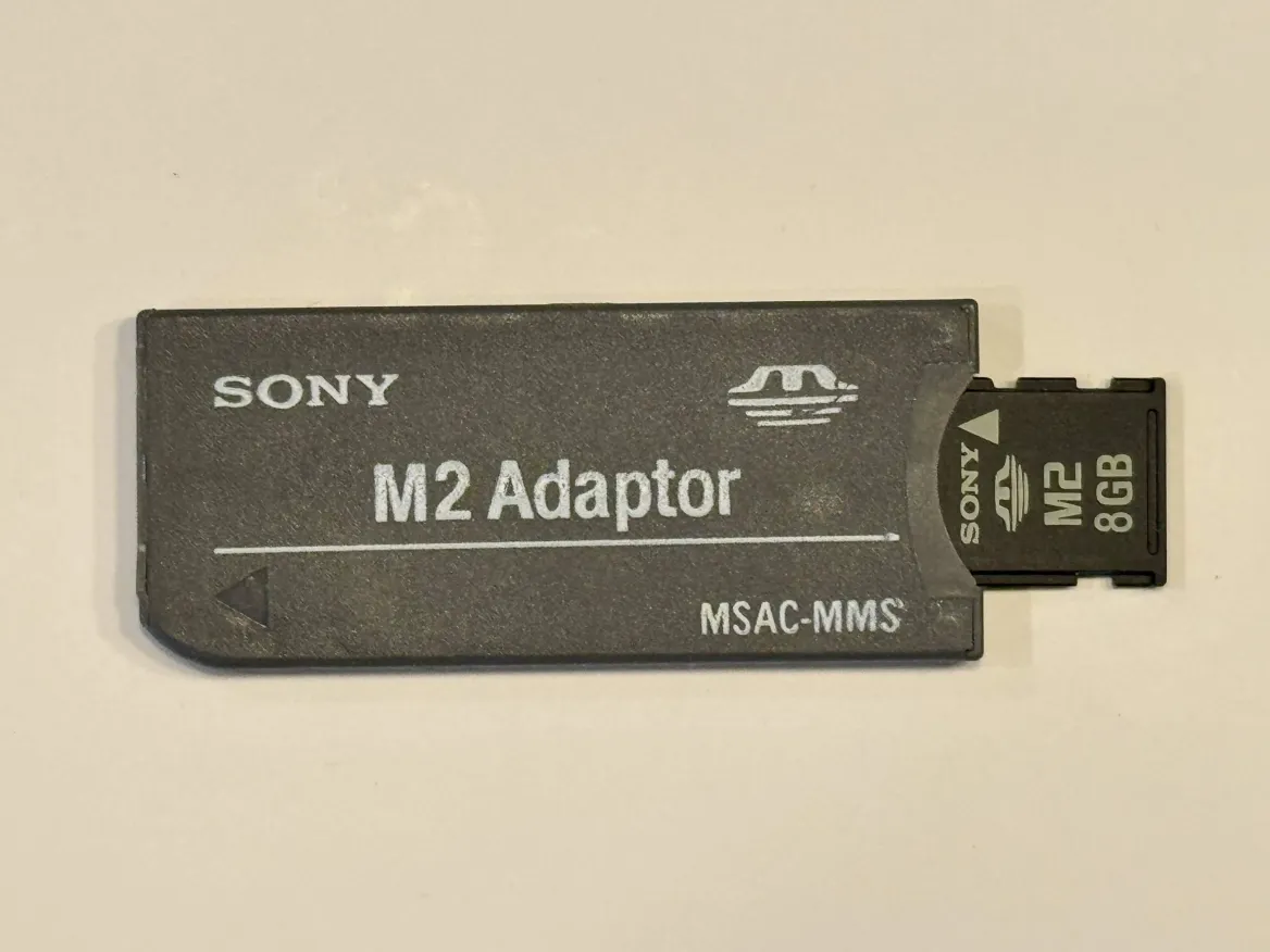 sony m2 with m2 adaptor msac-mms