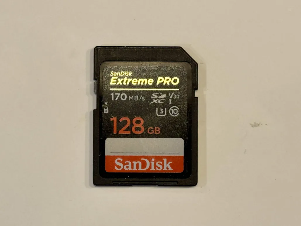 sandisk extreme pro 128gb full-size sd card